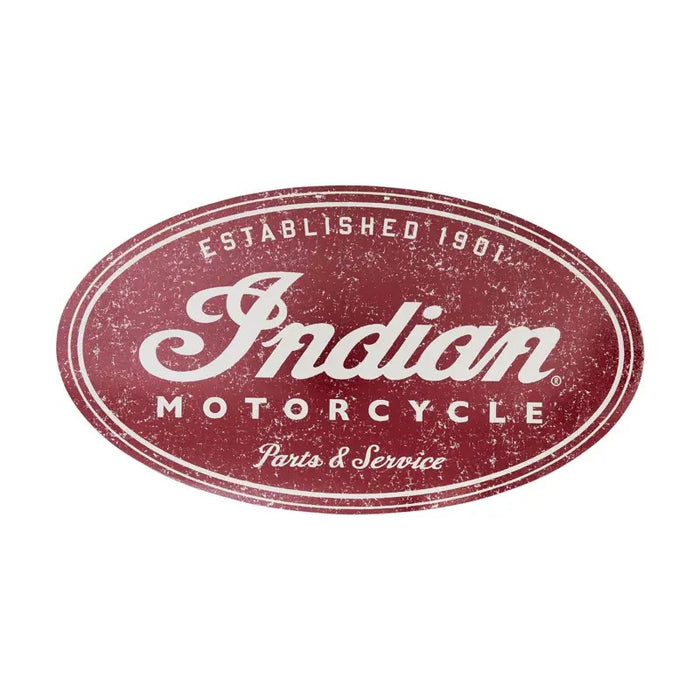 Indian Parts & Service Oval Sign