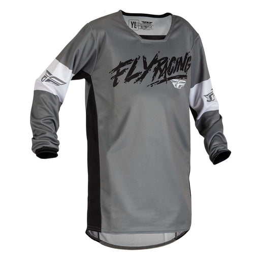 2021 Fly Racing Universal Jersey Black/White - Two Hoosiers Cyclery, LLC